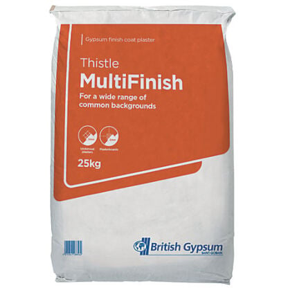 25kg British Gypsum Thistle MultiFinish Plaster