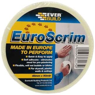 48mmx90m Everbuild EuroScrim packaging