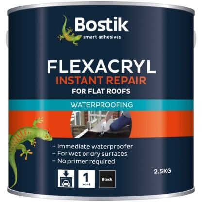 bostik flexacryl instant repair black 2.5 kg