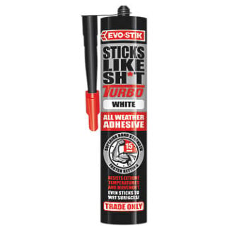 evo stik sticks like sh turbo adhesive white 290ml
