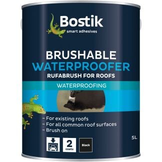 bostik brushable waterproofer for roofs 5 litres black