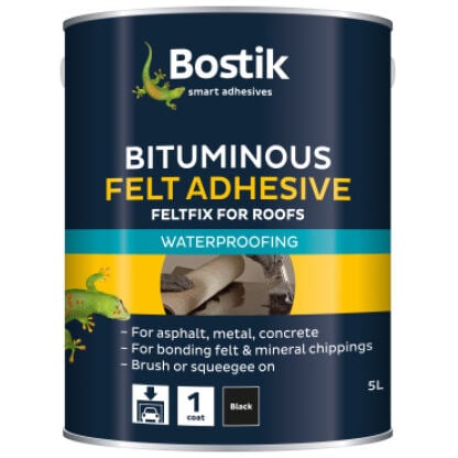 Bostik bituminous felt adhesive waterproof 5 litres