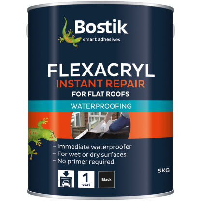 thumbnail interactive-video image 1 of Bostik Bituminous Waterproofer Roofing Bitumen - Black JACK 2.5L Tin, UK Made 1 of 3