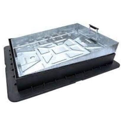 ej galvanised block paving cover and poly frame 600 by 450mm