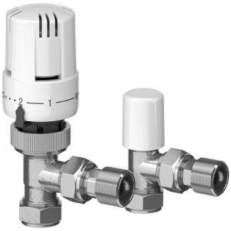 eph angled thermostatic radiator valve twin pack 15mm white