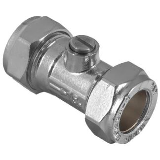 light pattern isolation valve chrome