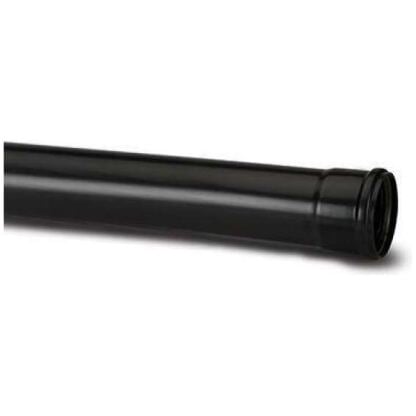 polypipe sp430b single socket ring seal pipe 110mm x 3 metre black