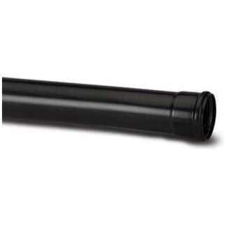 polypipe sp440b single socket ring seal pipe 110mm x 4 metre black