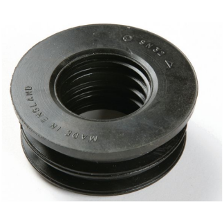polypipe sn32 push fit rubber boss adaptor 32mm black