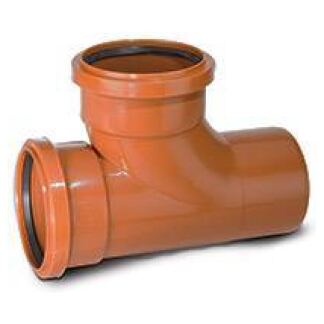 polypipe double socket tee junction 87.5 degree 110mm