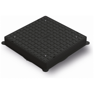 polypipe ug510 square plastic cover and frame 460mm