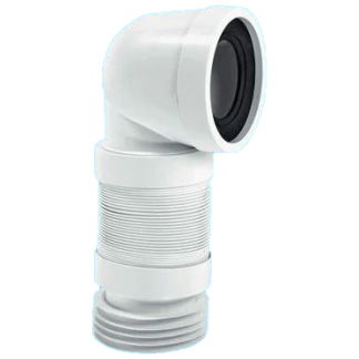 McAlpine WC-CON8F Flexible 90° Pan Connector 4 inch 110MM X 220-400MM