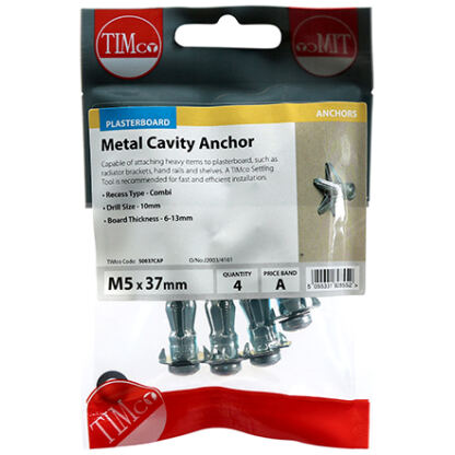 Timco Metal Cavity Anchors M5
