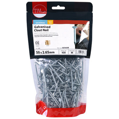 Timco Galvanised Clout Nails
