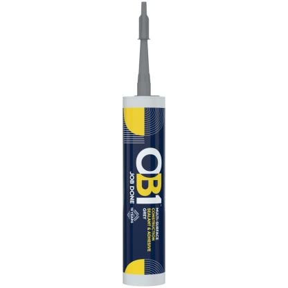 OB1 Multi-Surface Construction Sealant Adhesive 290ml grey