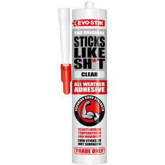 Evo-Stik Sticks Like Sh*t All Weather Adhesive C20 Clear