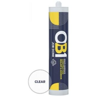 OB1 Multi-Surface Construction Sealant Adhesive 290ml clear