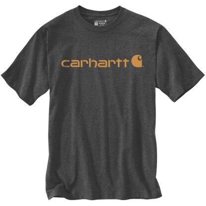 carhartt core logo t shirt in carbon heather