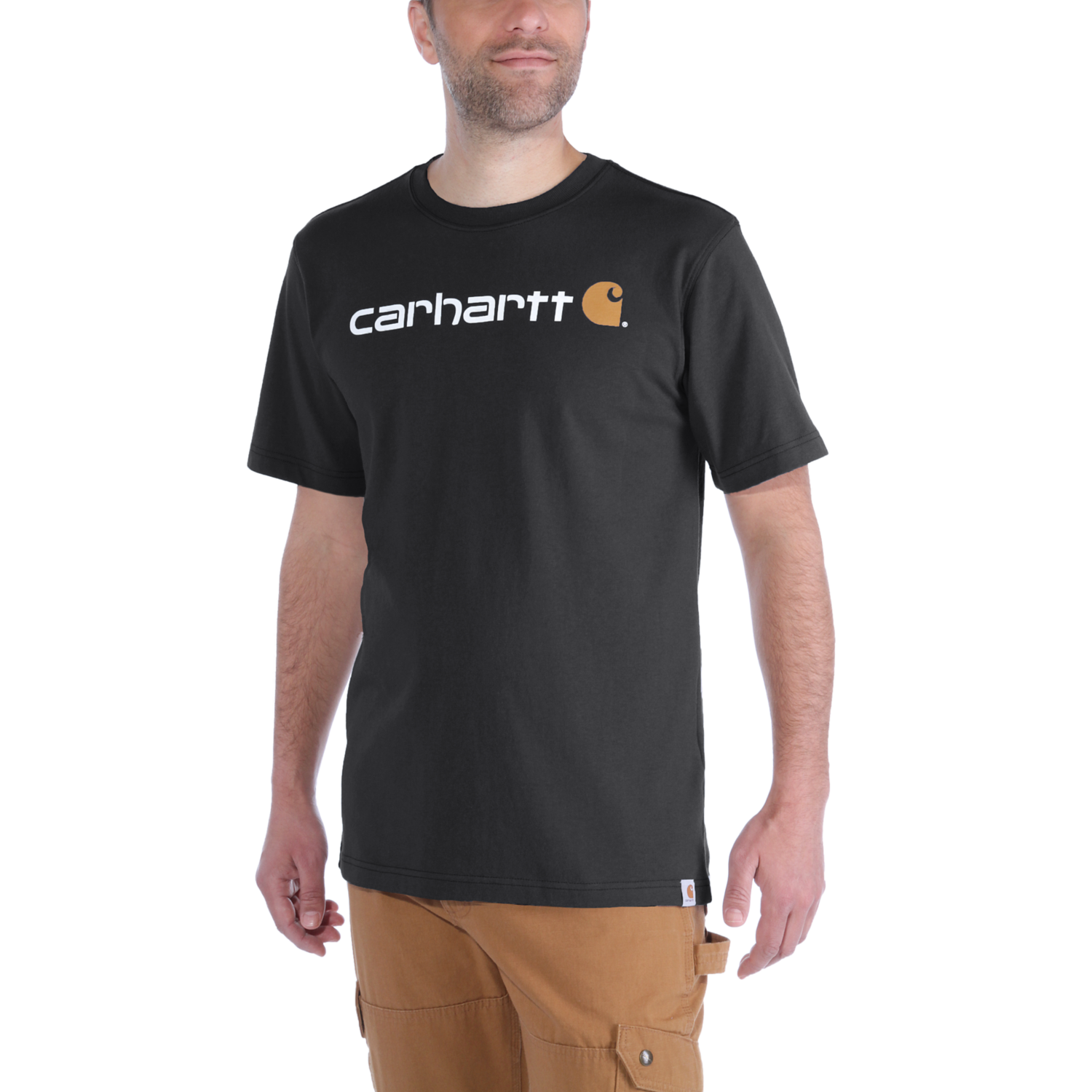 Carhartt Core Logo T-Shirt – Black – M Markovitz Limited