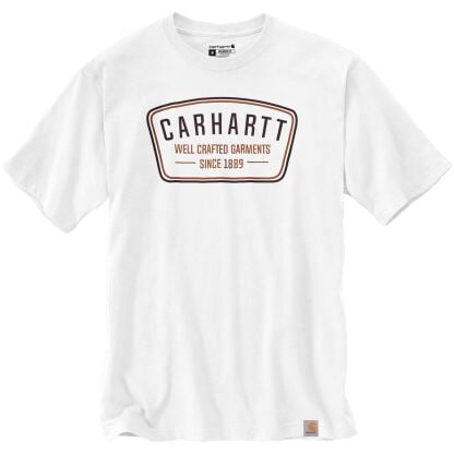 carhartt pocket crafted logo in white