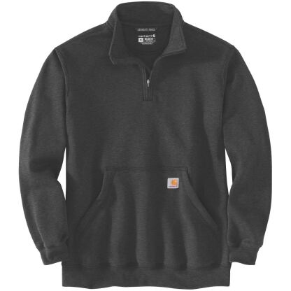 carhartt quarter zip sweatshirt in carbon heather