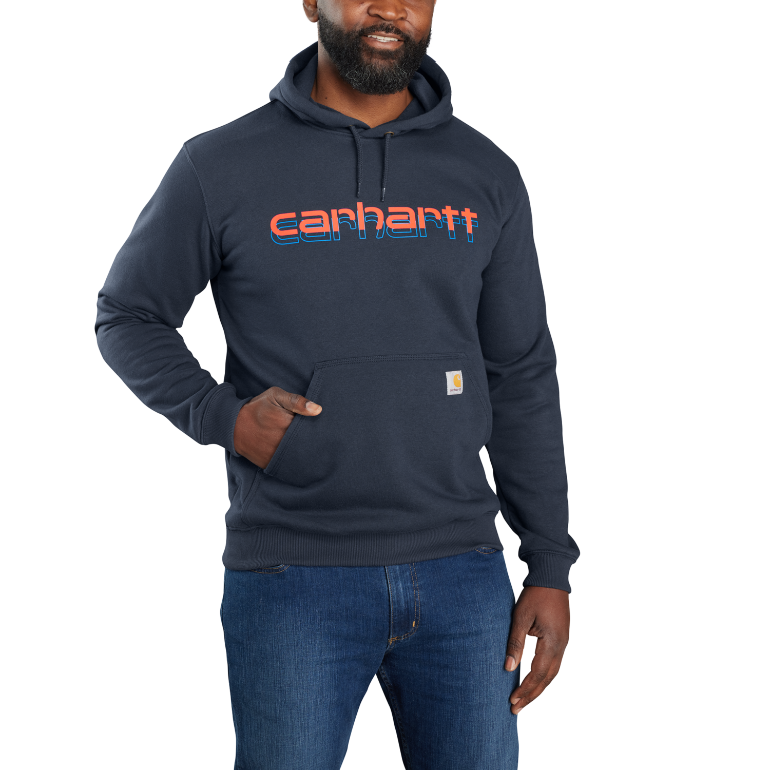 Carhartt Rain Defender Graphic Sweatshirt – Navy – M Markovitz Limited