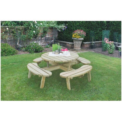 Forest Garden Circular Picnic Table