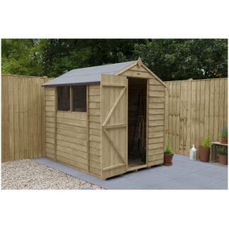 Forest Garden Overlap Pressure Treated Apex Shed – 7′ x 5′ – M ...