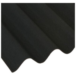 Ariel Coroline Corrugated Bitumen Sheet 950 x 2000 x 2.6mm Black