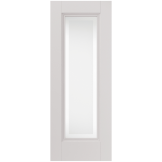 J B Kind Belton Glazed Etched White Internal Door