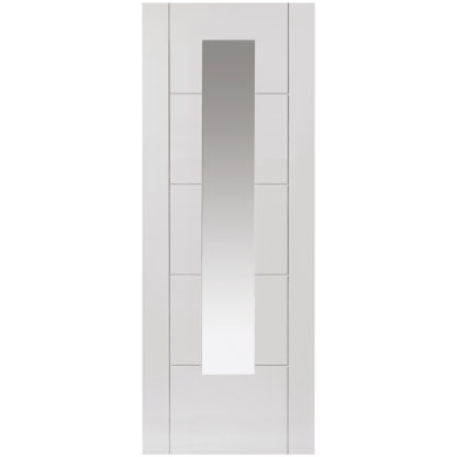 J B Kind Emral White Glazed Internal Door