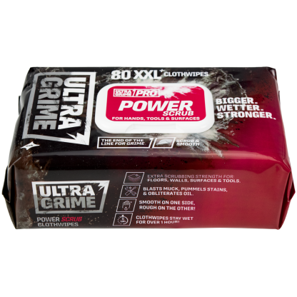 ultra grime pro power scrub wipes pack of 80