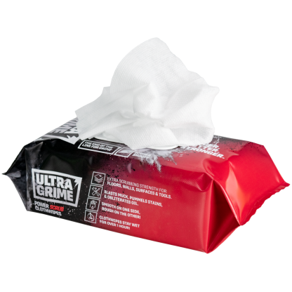 ultra grime pro power scrub wipes pack of 80