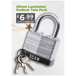 Scan branded padlock