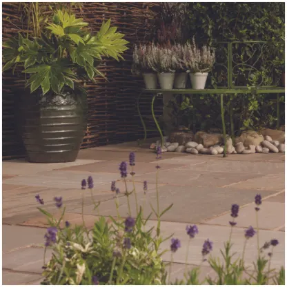 Bradstone Natural Sandstone Patio Kit - Autumn Green 15.3M²