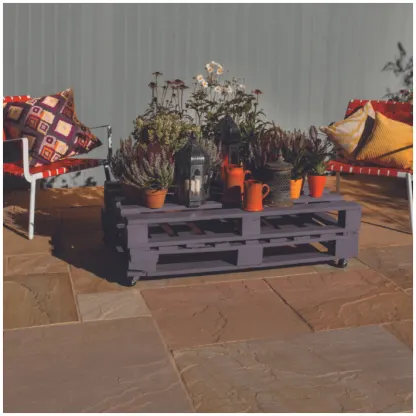 Bradstone Natural Sandstone Patio Kit - Sunset Buff 15.3M²