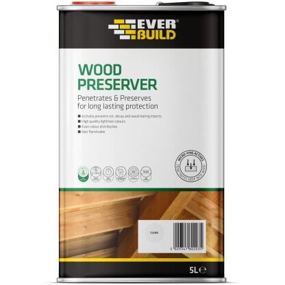 Everbuild Wood Preserver - 5L