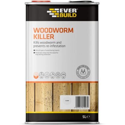 Everbuild Woodworm Killer - 5L Clear