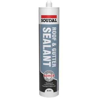 Soudal Trade Roof & Gutter Sealant - Black 290ML